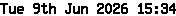 Current date and time