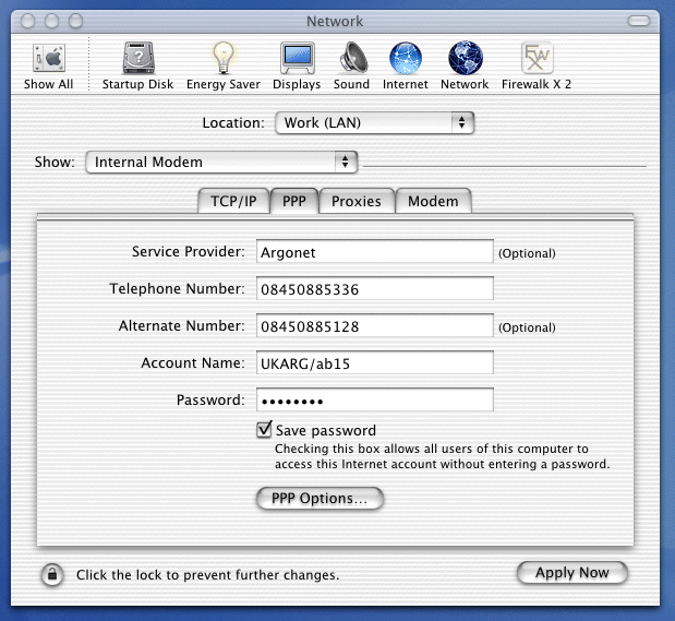 Network configuration
